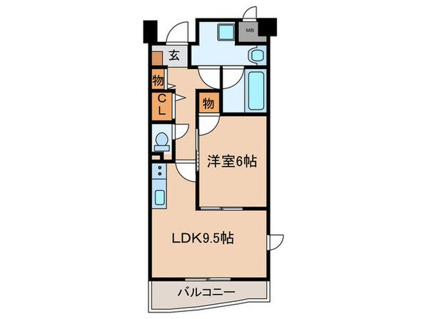 ラフィネ清華の物件間取画像